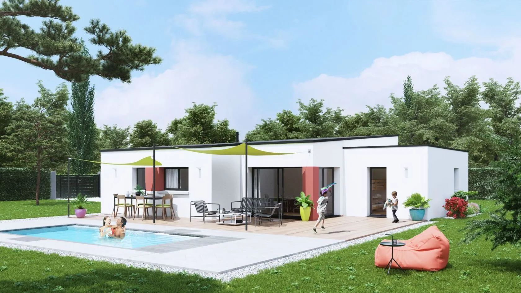Maison neuve 105 m² à Plumergat (56400)