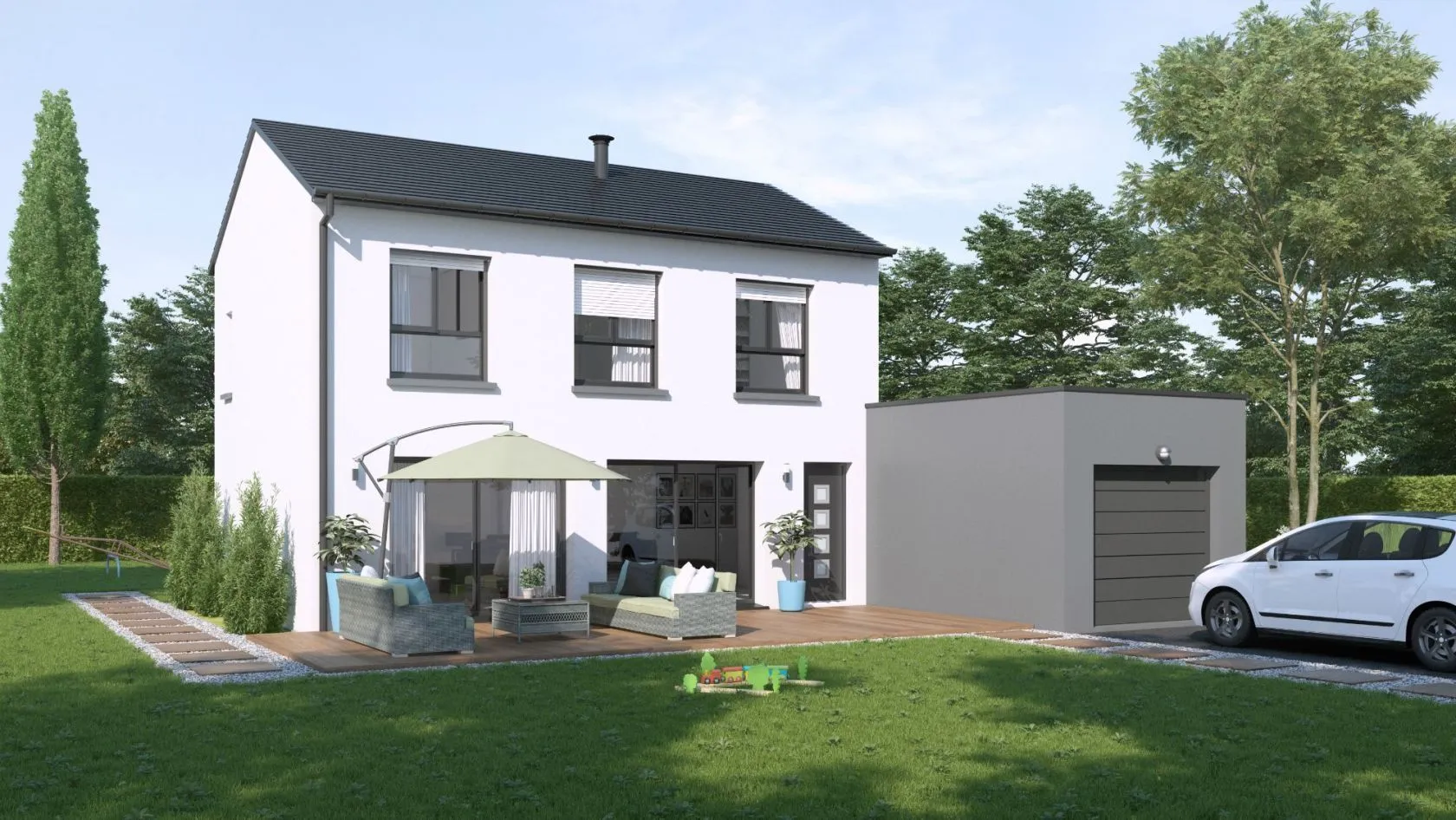 Maison neuve 132 m² à Monterblanc (56250)
