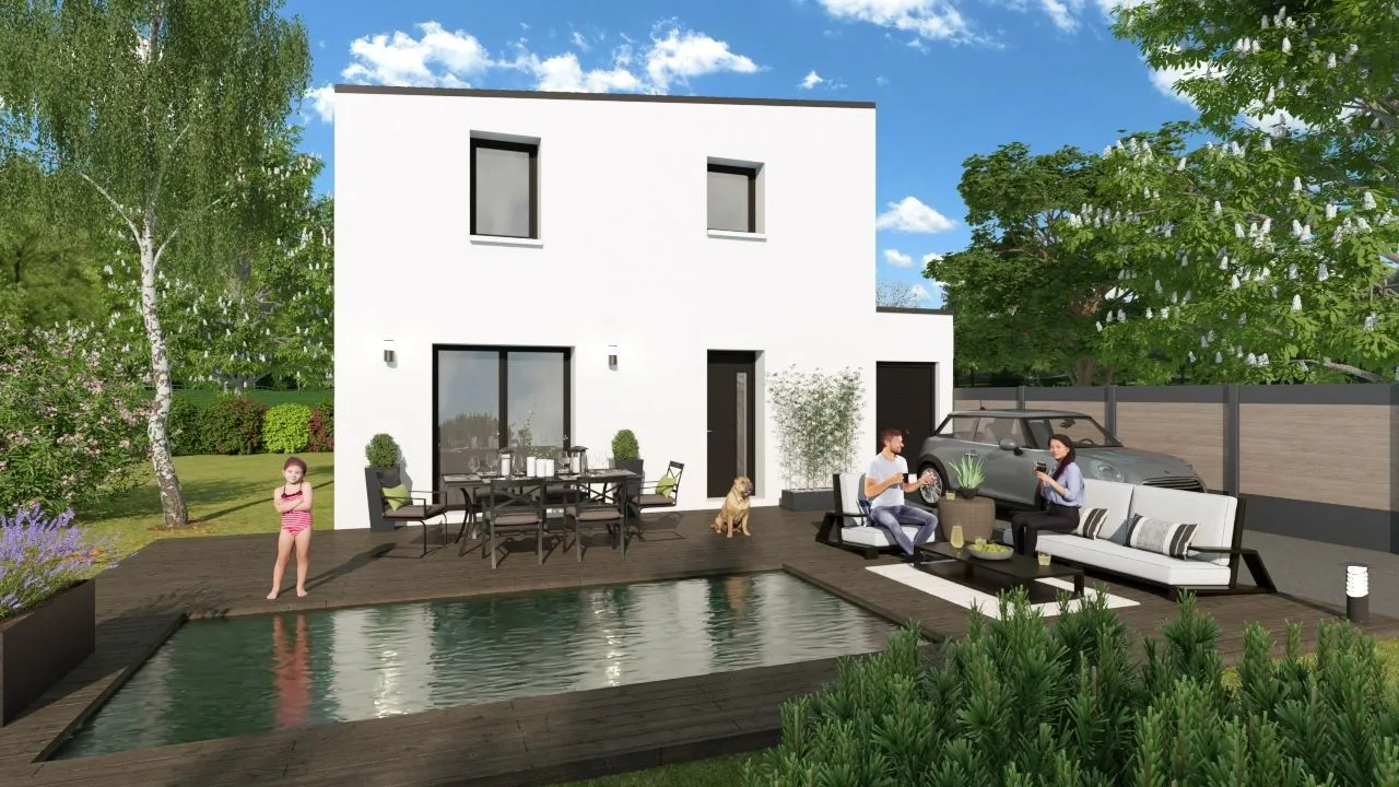 Maison neuve à Merlevenez