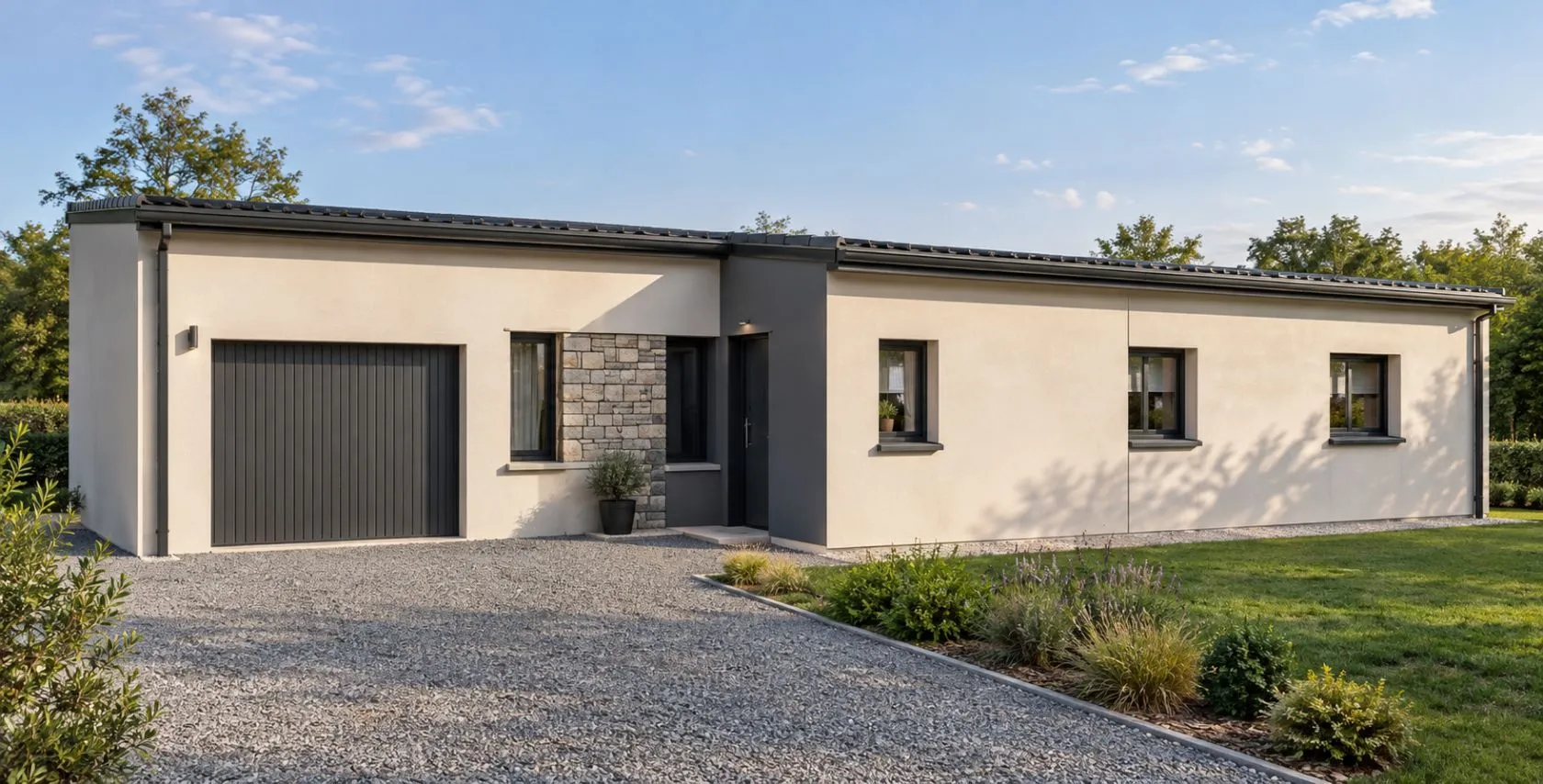 Plain pied 92m — modèle de maison