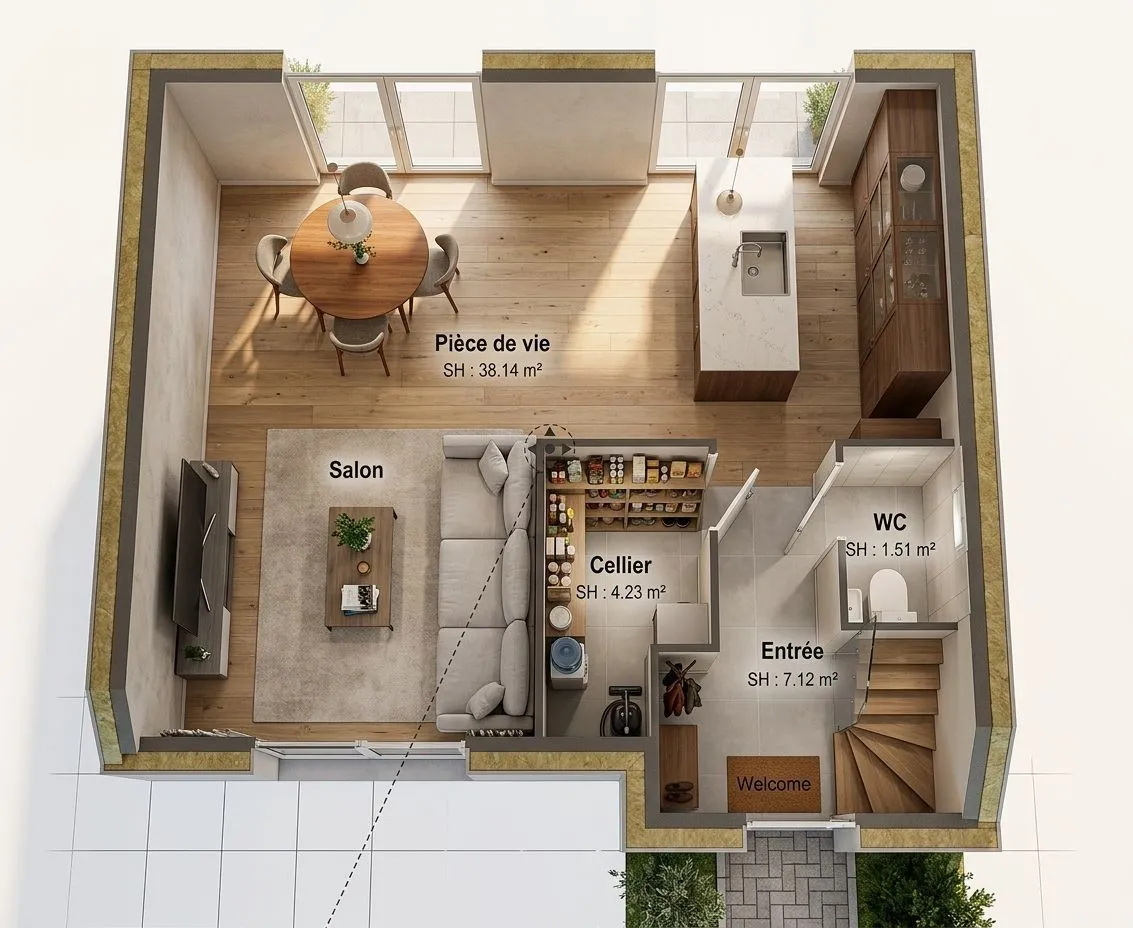 Maison neuve 105 m² à Gonesse (95500)