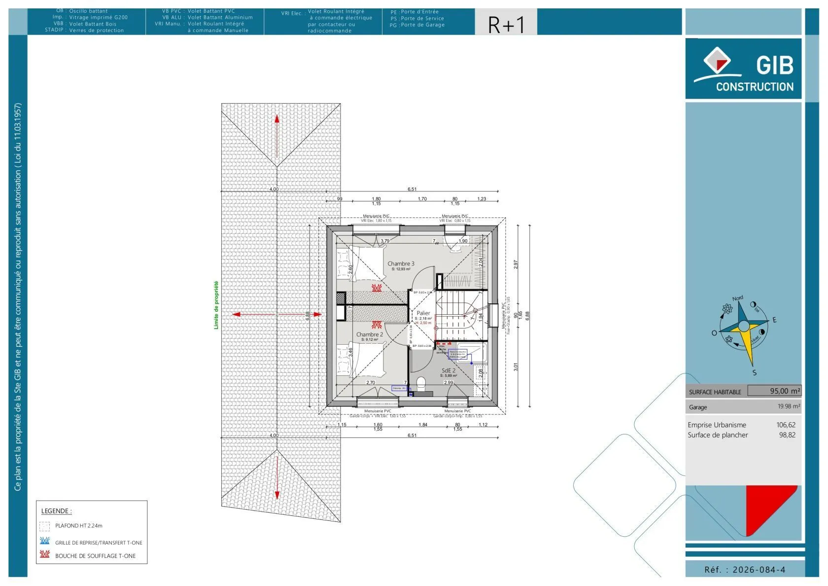 Maison neuve 95 m² à Bordeaux (33000)