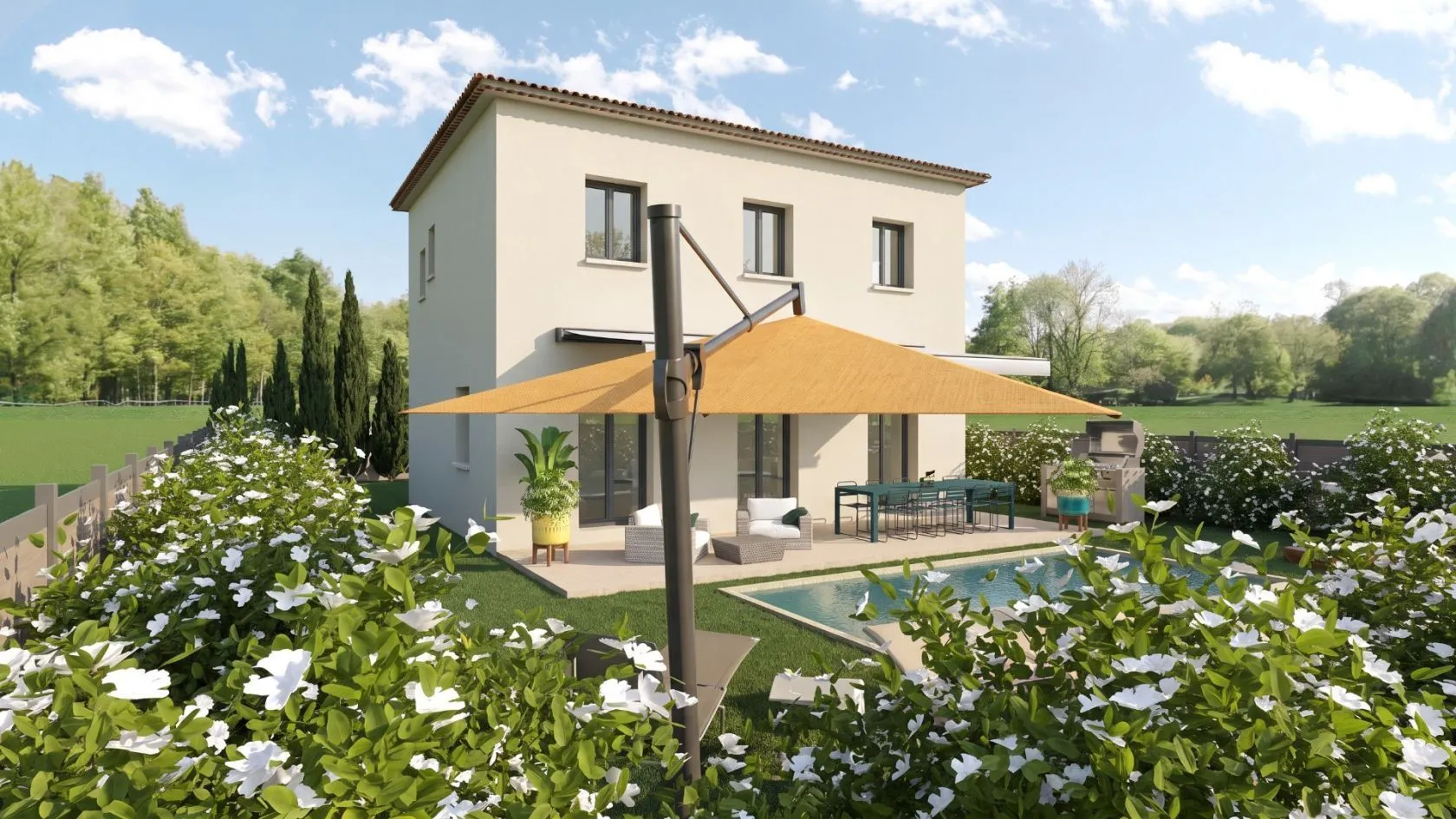 Villa Lotissement la Fare les Olvieirs Lot3 — modèle de maison