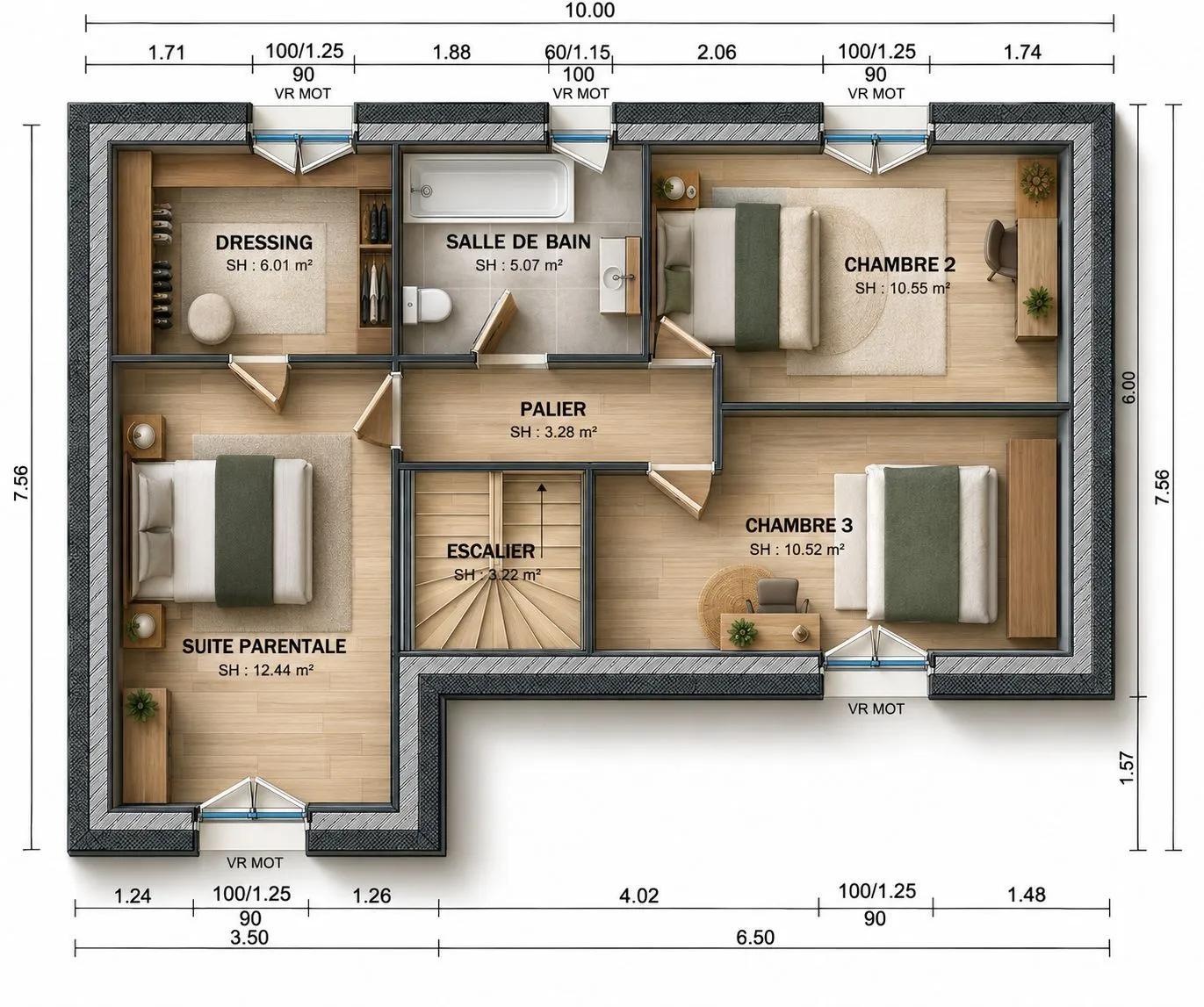 Maison neuve 100 m² à Maurecourt (78780)