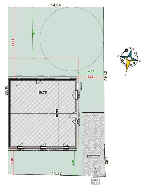 Carré - 101m² - 4 chambres — modèle de maison
