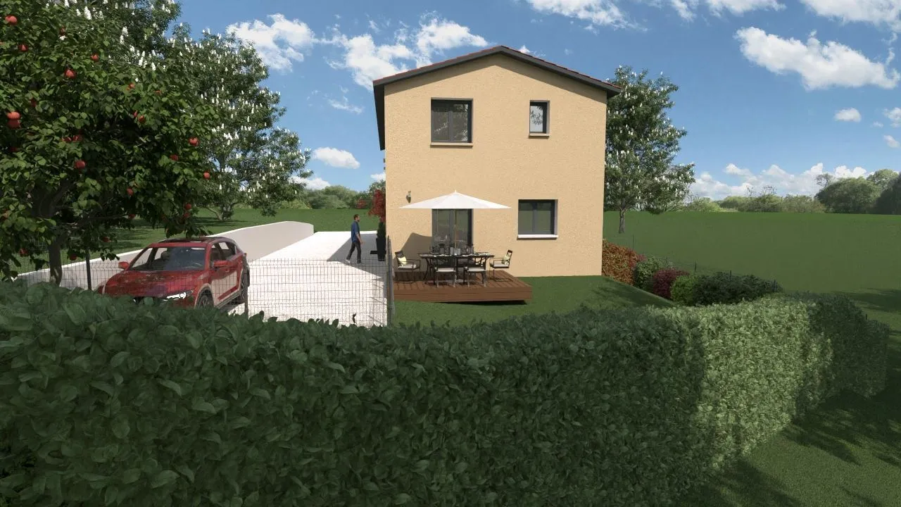 Maison neuve 81 m² à Chassagne (69480)