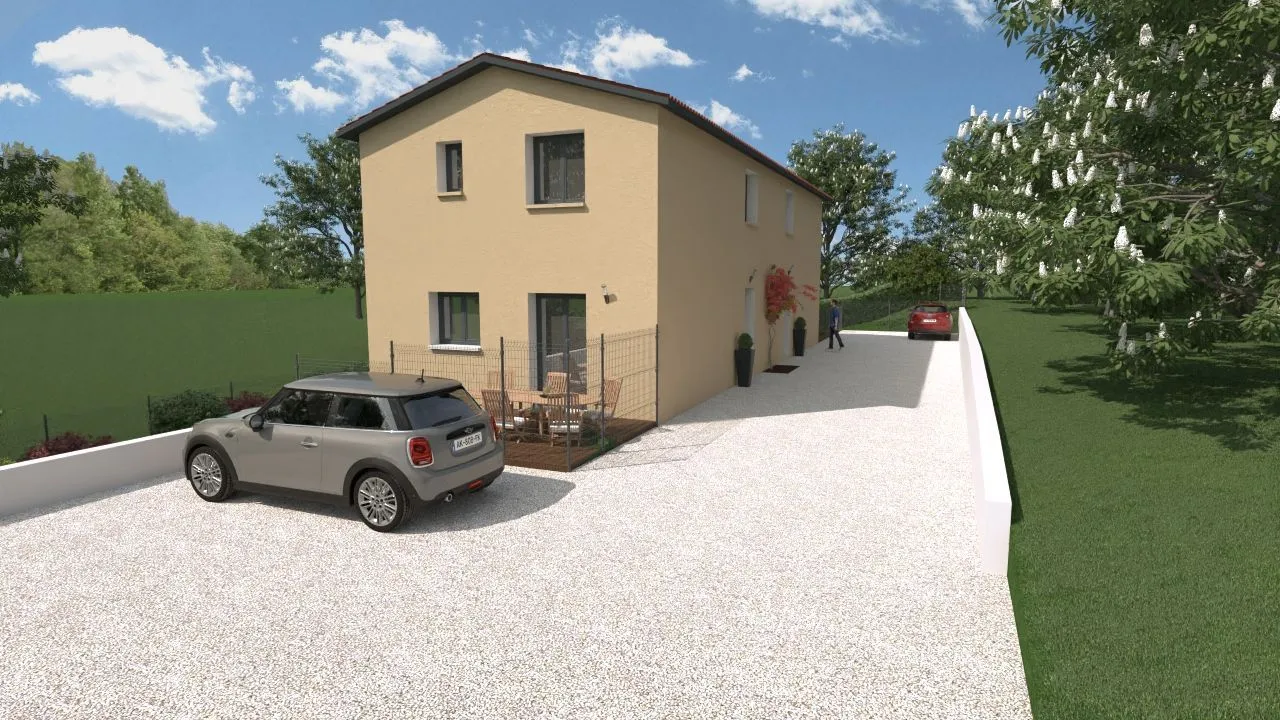 Maison neuve 81 m² à Chassagne (69480)