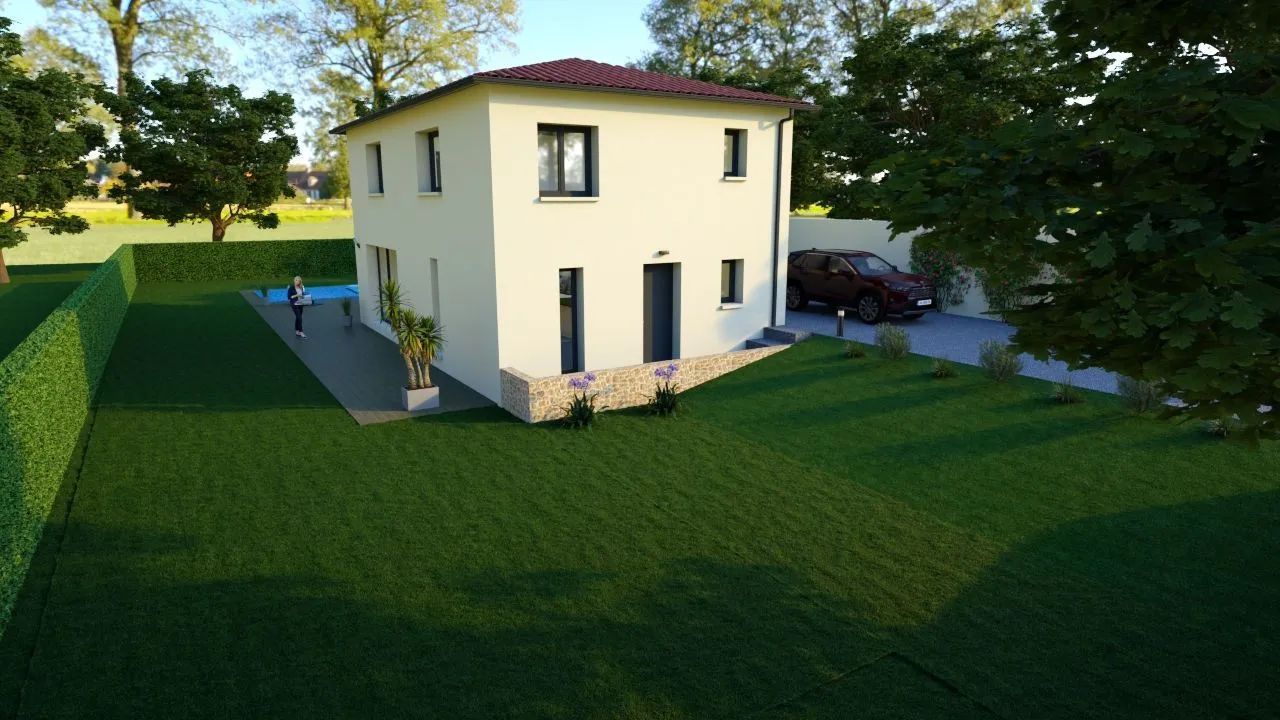 Maison neuve 81 m² à Chassagne (69480)