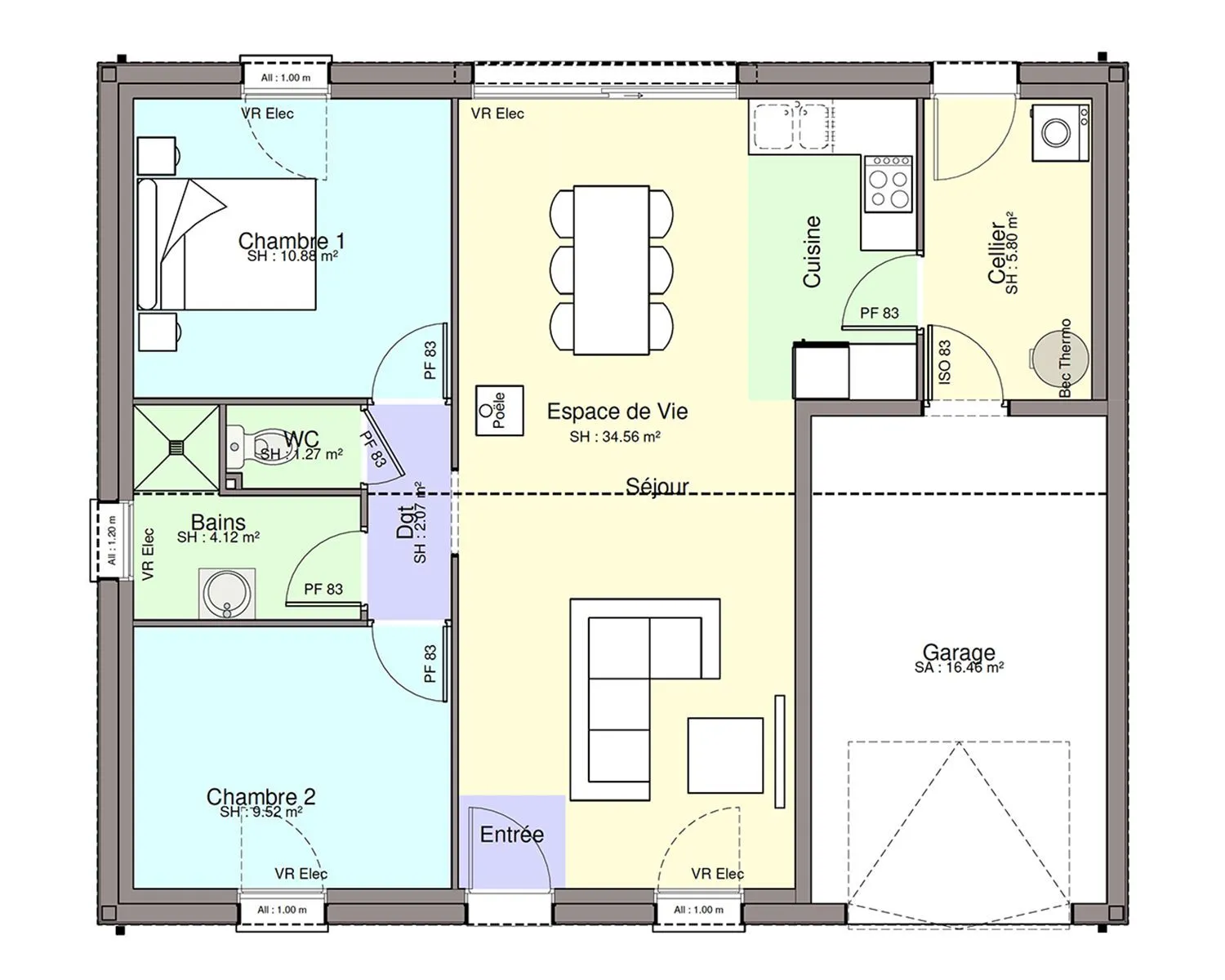 Bora Bora 3 Sl - 2ch68 — modèle de maison