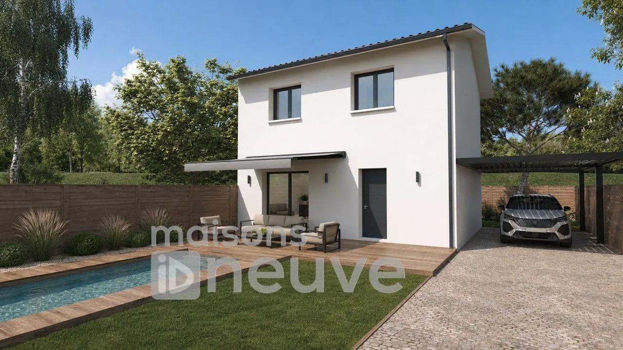 Maison neuve 80 m² à Brach (33480)