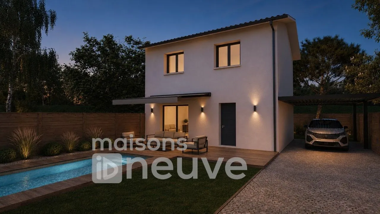 Maison neuve 80 m² à Brach (33480)