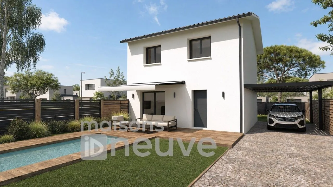 Maison neuve 80 m² à Brach (33480)