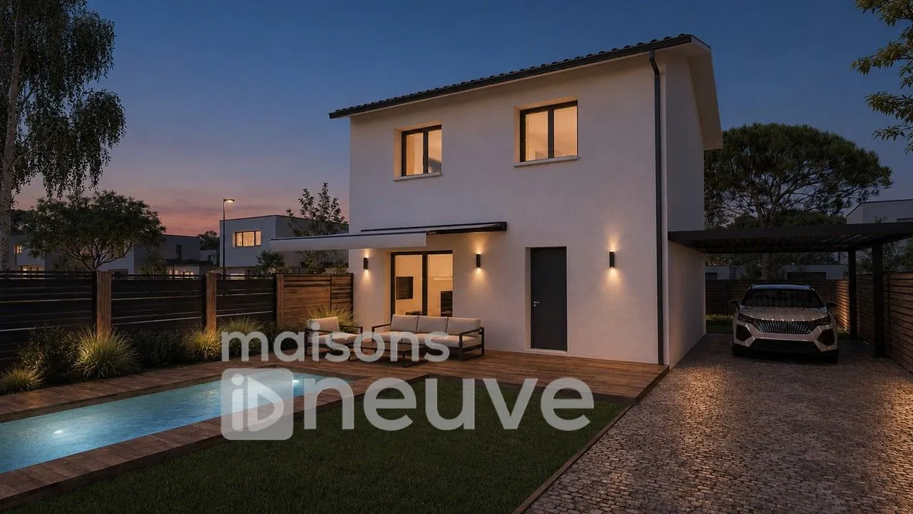 Maison neuve 80 m² à Brach (33480)