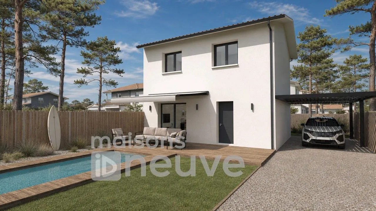 Maison neuve 80 m² à Brach (33480)