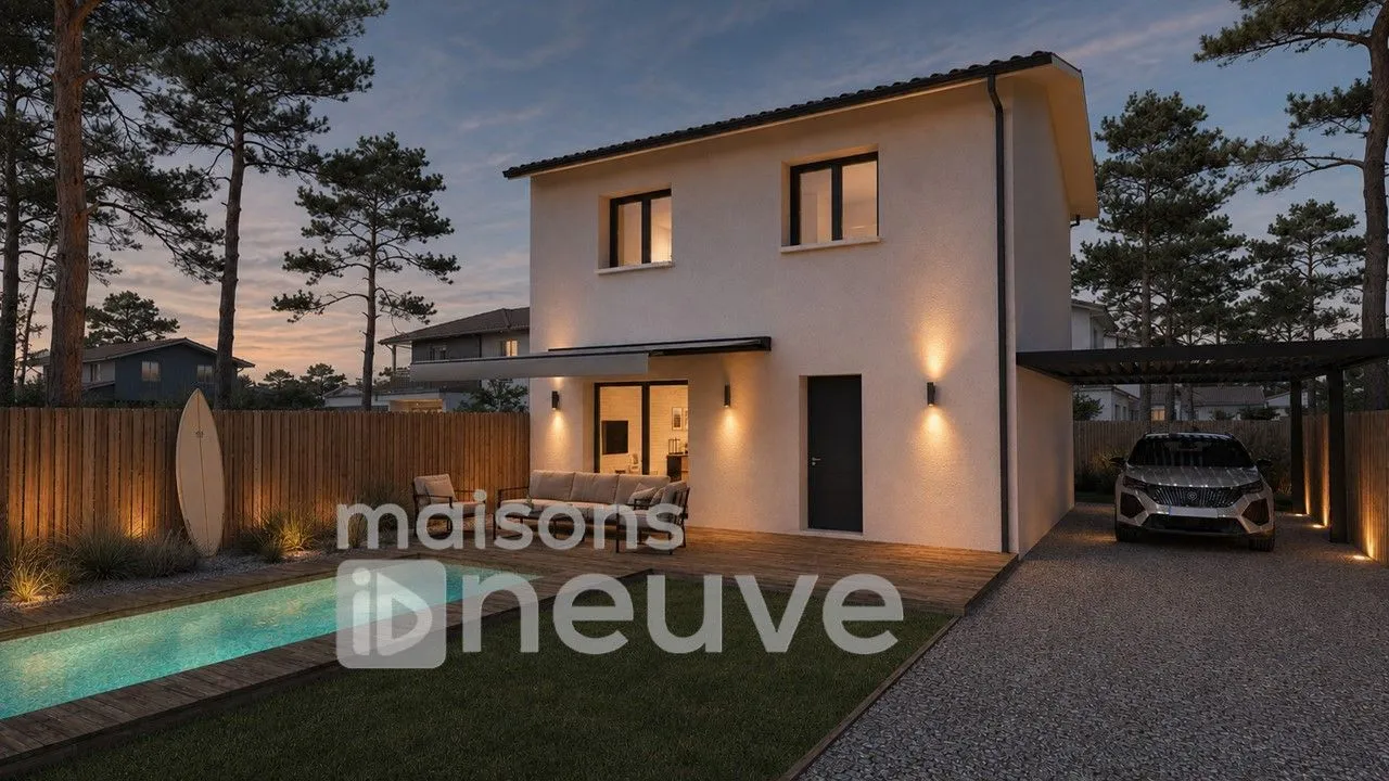 Maison neuve 80 m² à Brach (33480)