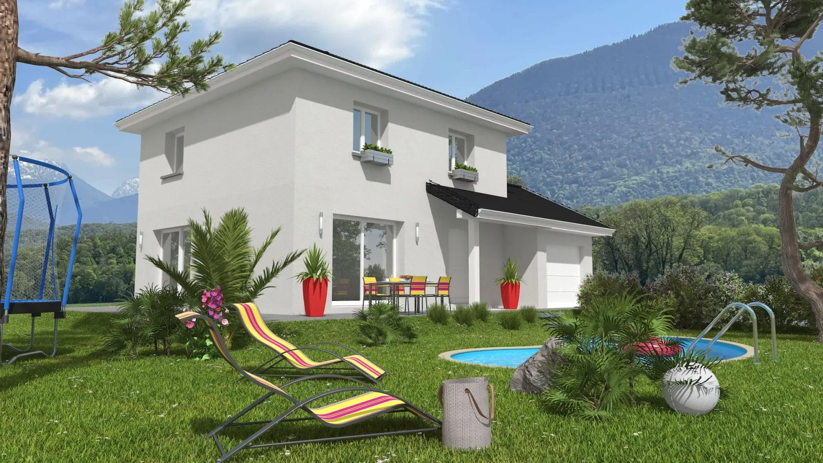 Maison neuve 102 m² à Vaulnaveys-le-Bas (38410)