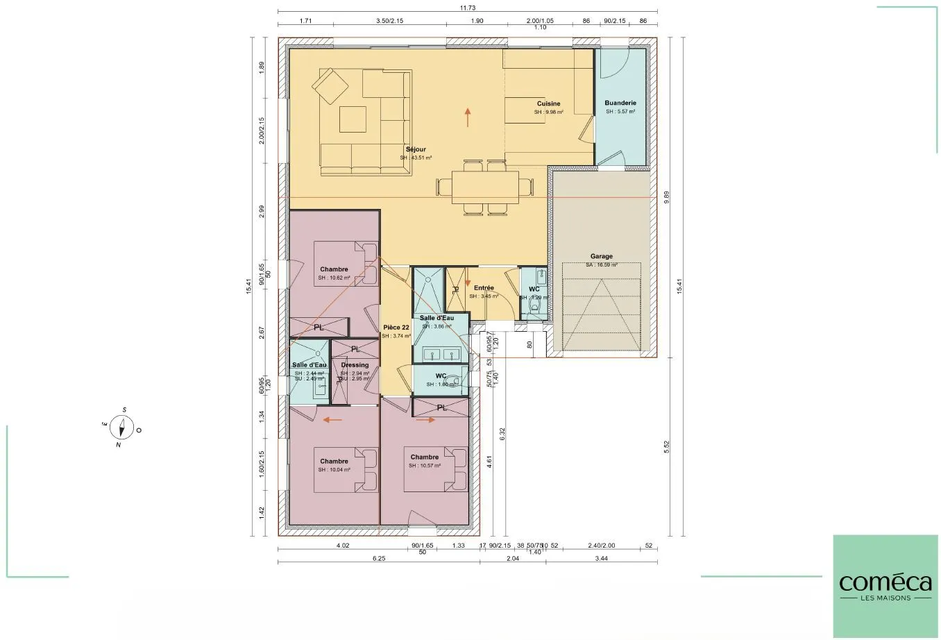 Maison neuve 110 m² à Olonne-sur-Mer (85340)