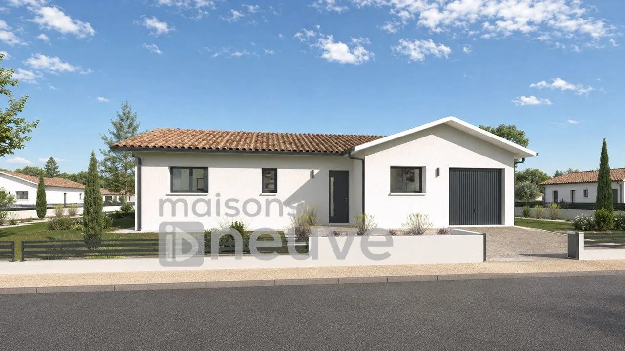 Maison neuve 90 m² à Brach (33480)