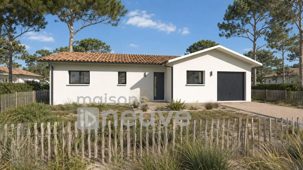 Maison neuve 90 m² à Brach (33480)