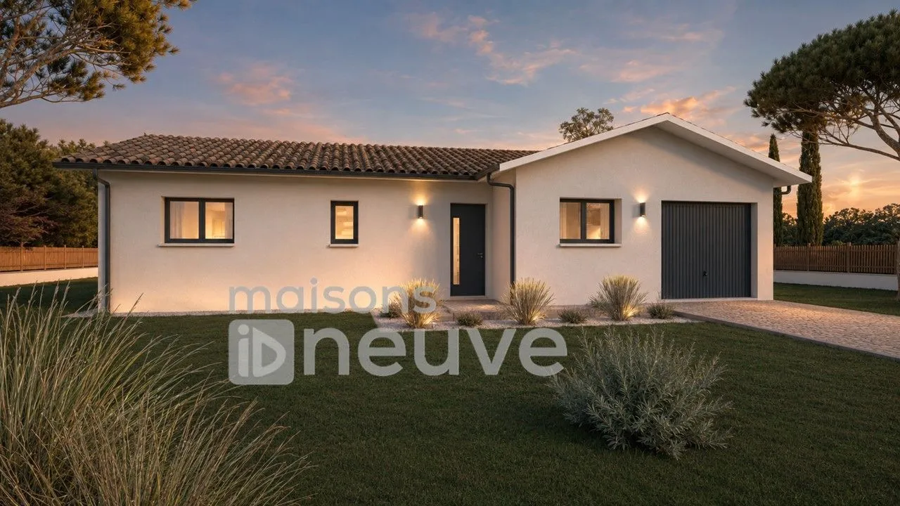 Maison neuve 90 m² à Brach (33480)