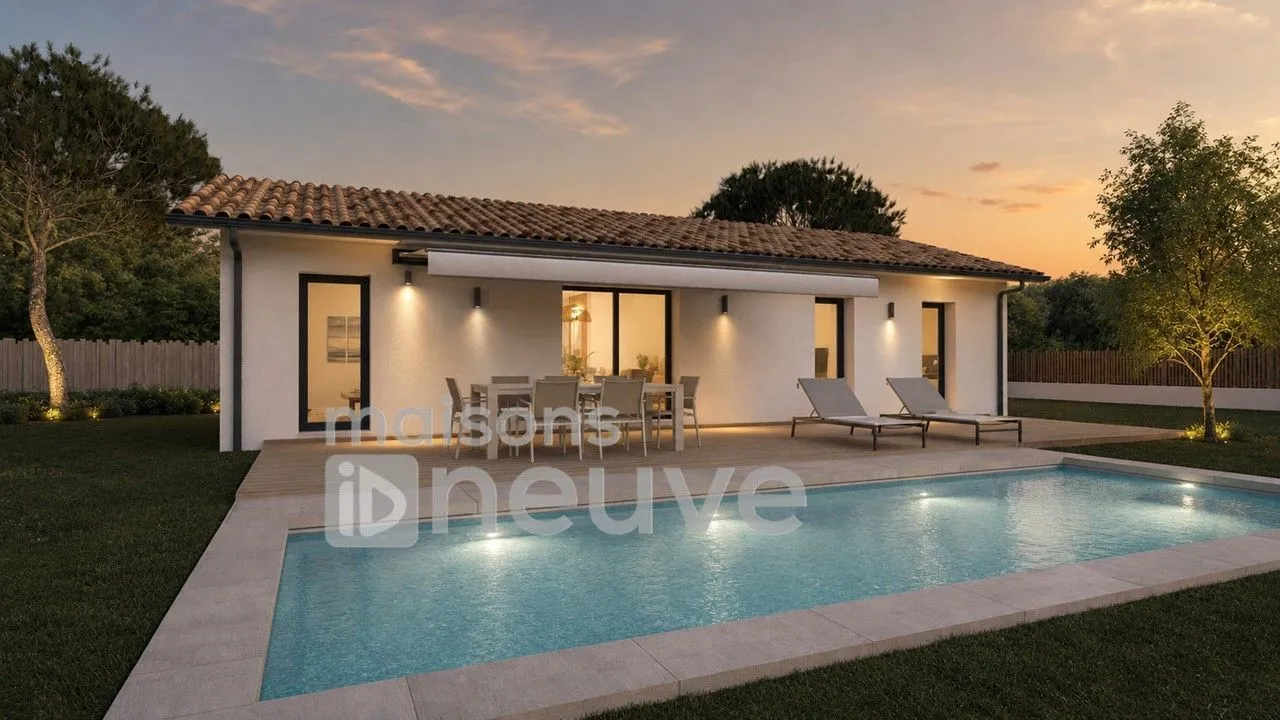 Maison neuve 90 m² à Brach (33480)