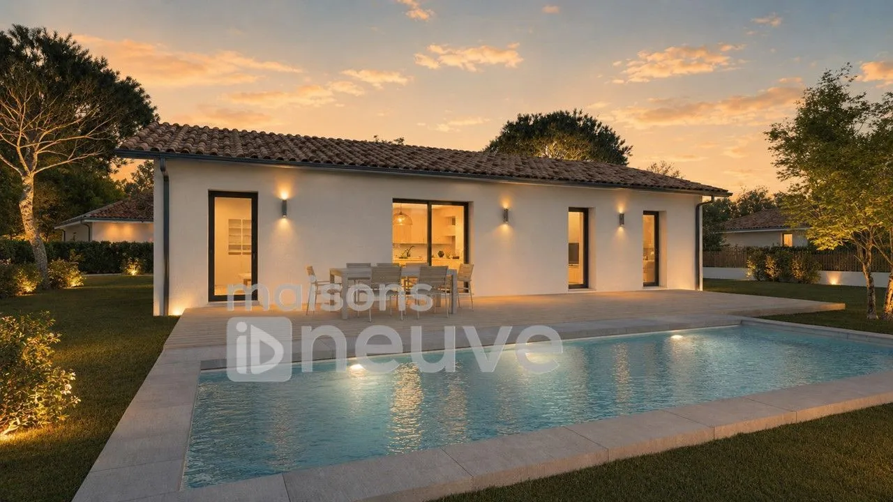 Maison neuve 90 m² à Brach (33480)