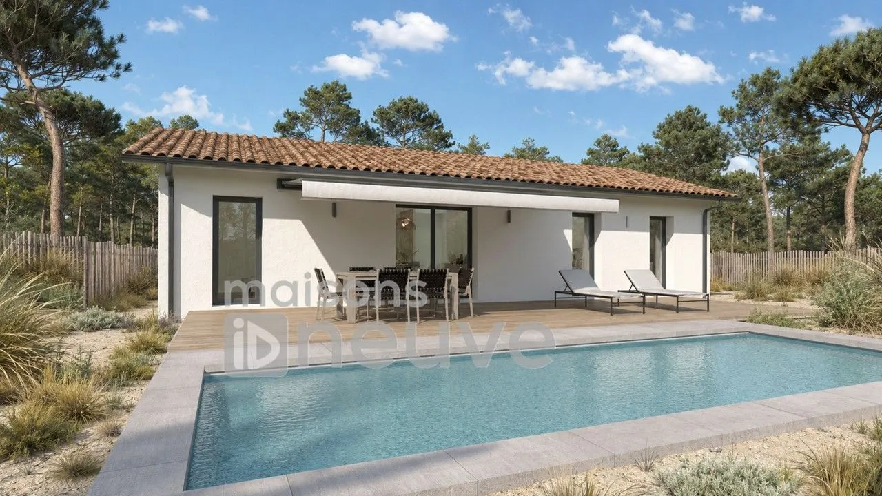 Maison neuve 90 m² à Brach (33480)