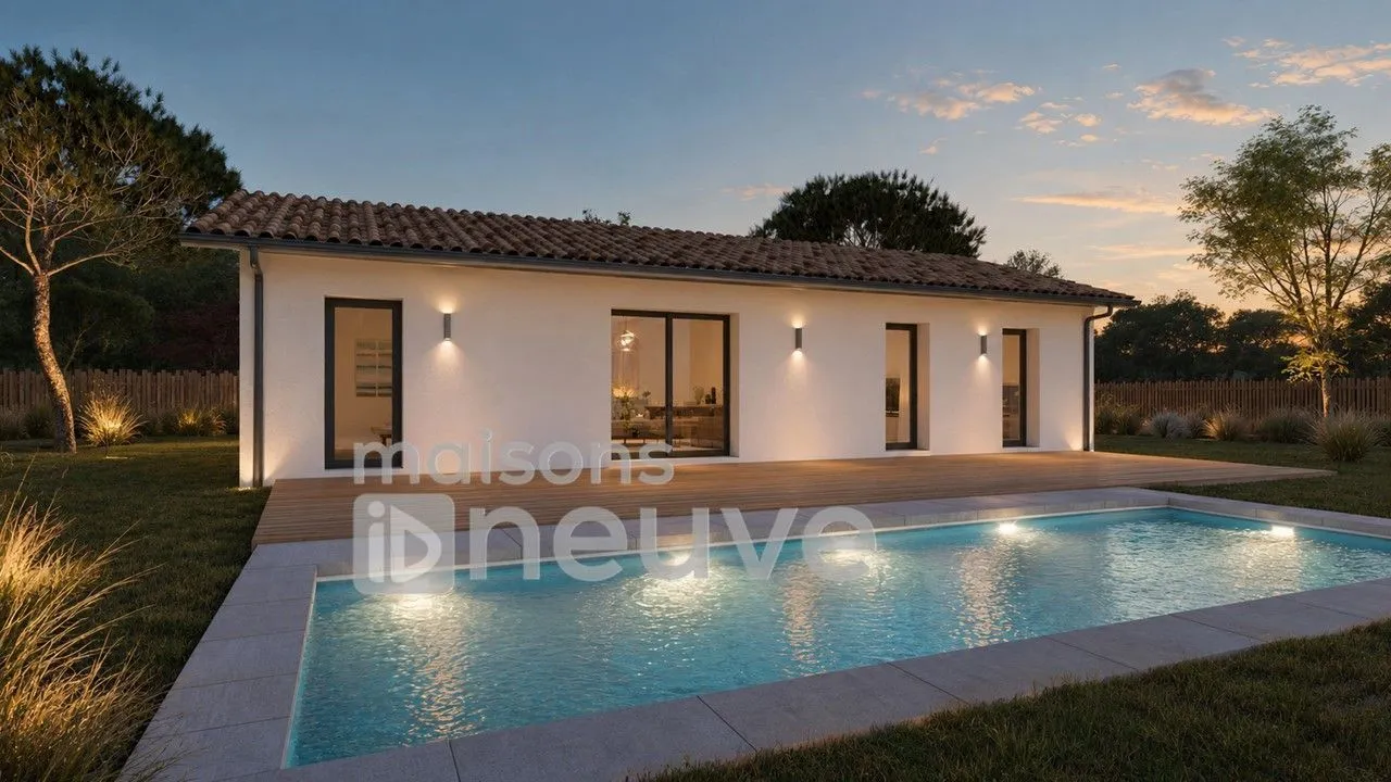 Maison neuve 90 m² à Brach (33480)
