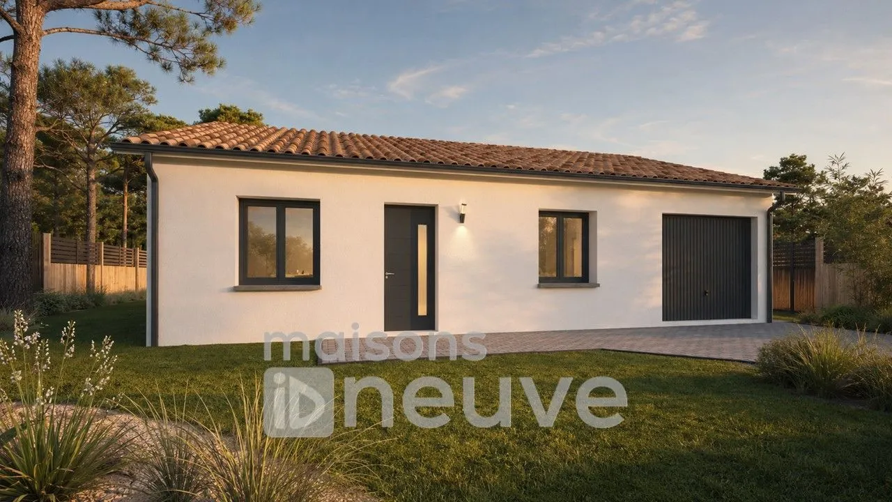 Maison neuve 100 m² à Brach (33480)