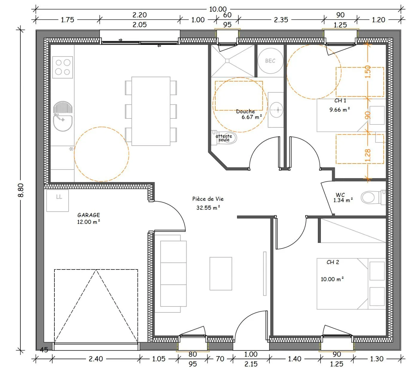 Maison neuve 60 m² à Châteauneuf (85710)