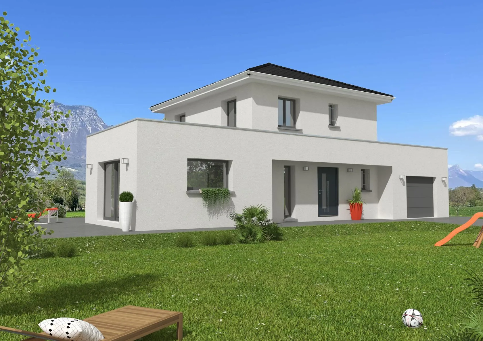 Charmette Toit Plat — modèle de maison