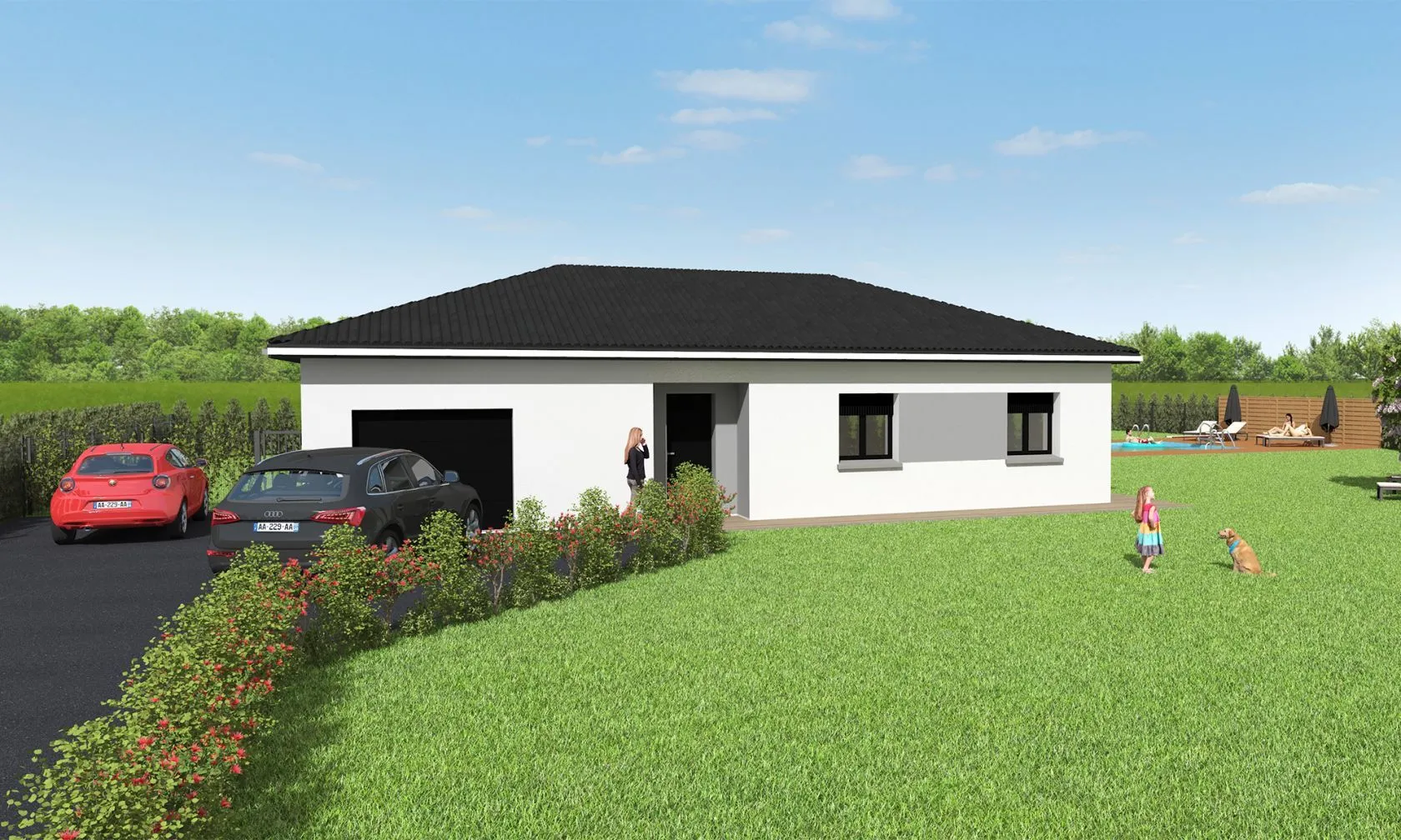 Maison neuve 92 m² à Frontonas (38290)