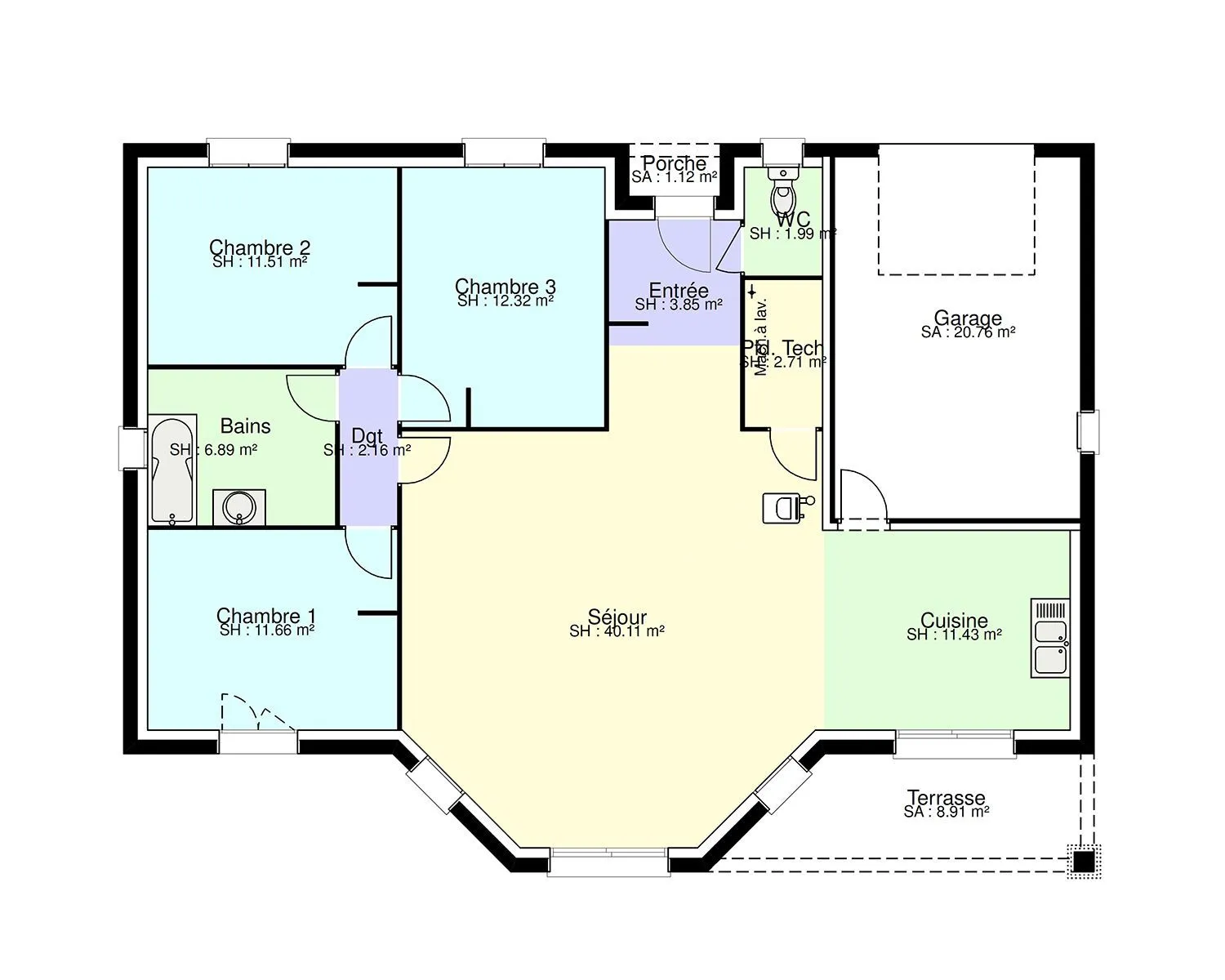 Maurandia 3ch104 — modèle de maison