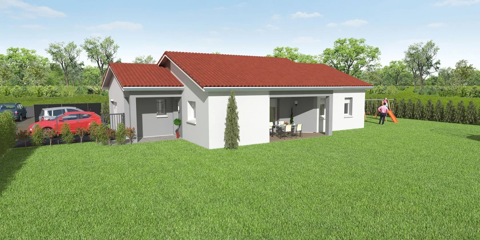 Maison neuve 95 m² à Leyrieu (38460)