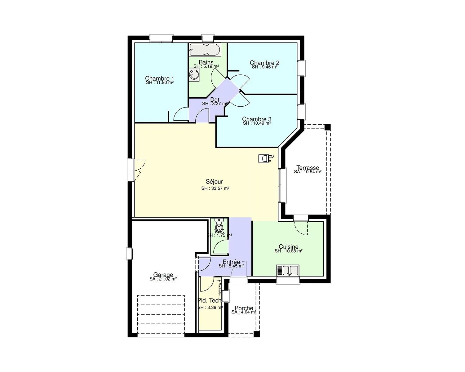 Sirius 3ch95 — modèle de maison