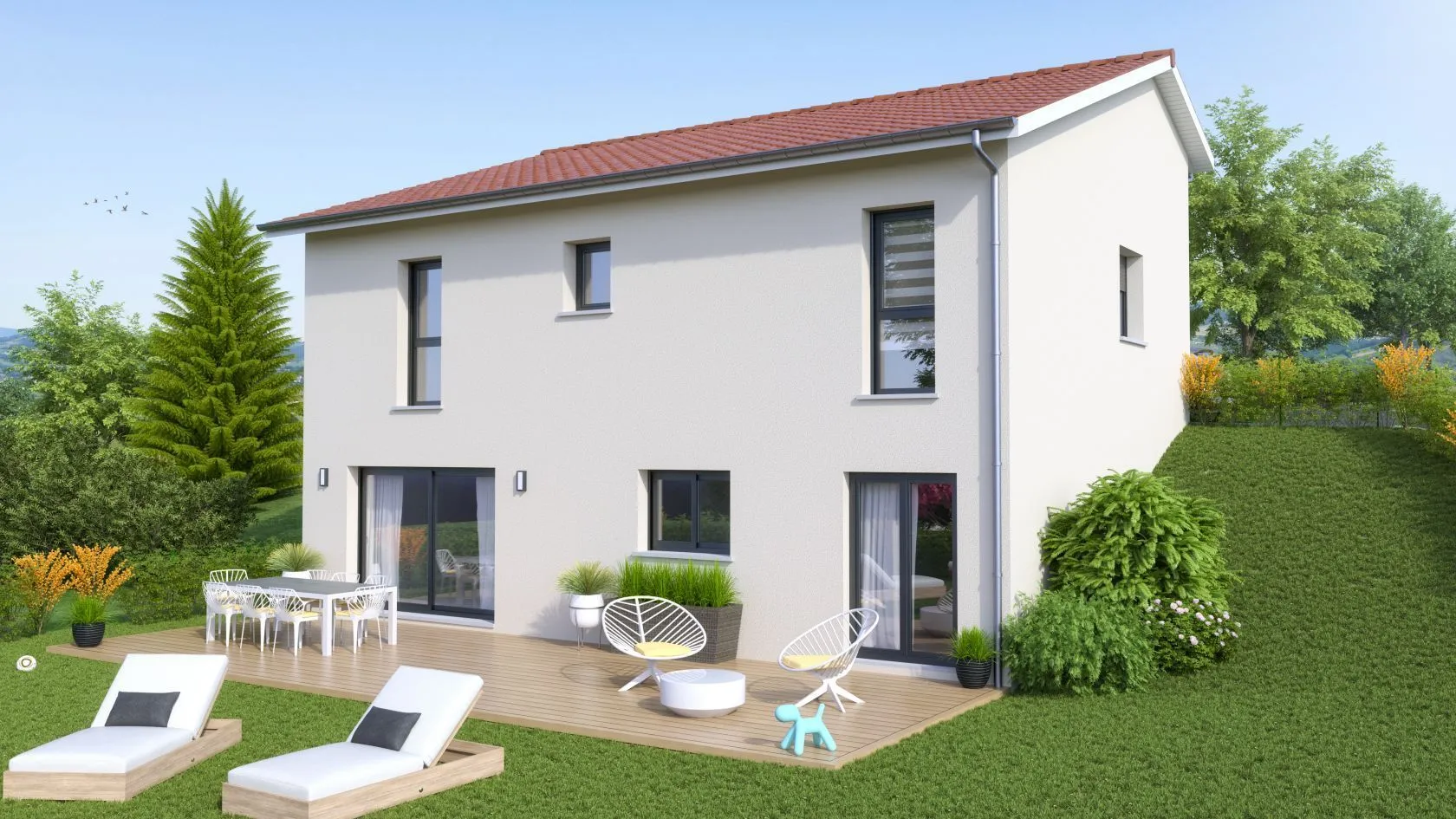 Maison neuve 102 m² à Bourgoin-Jallieu (38300)