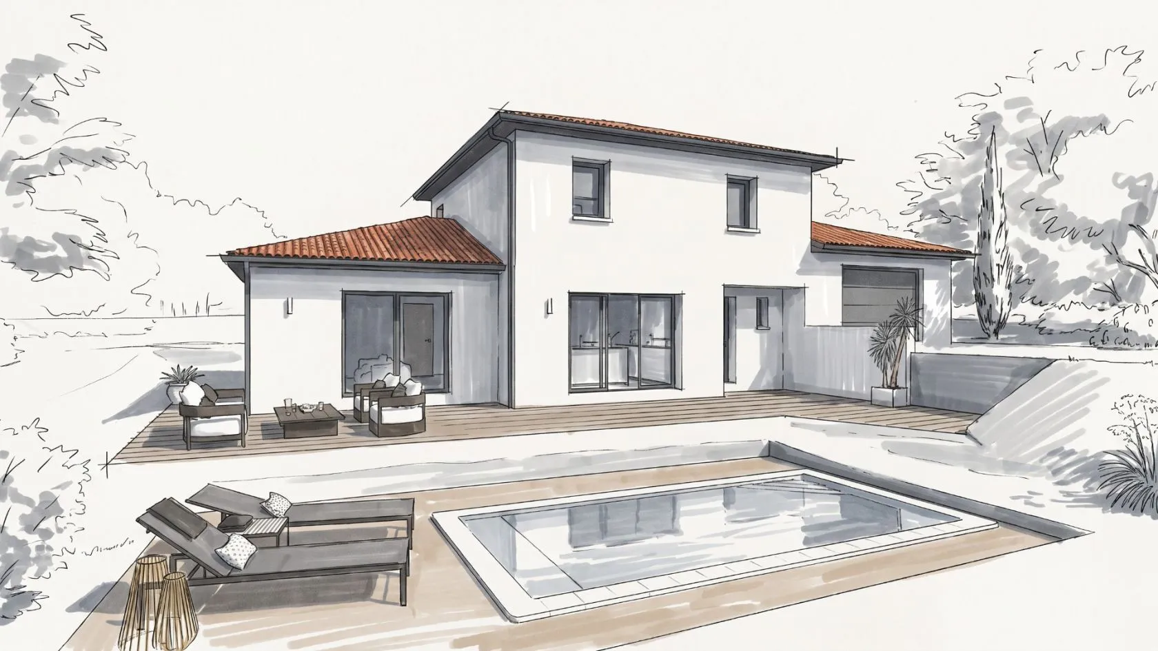 Maison neuve 125 m² à Saint-Chamond (42400)