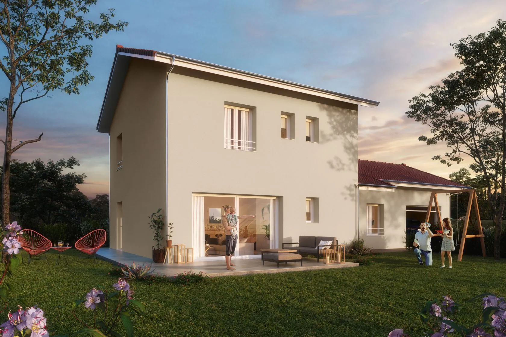 Maison neuve 92 m² à Vaulx-Milieu (38090)