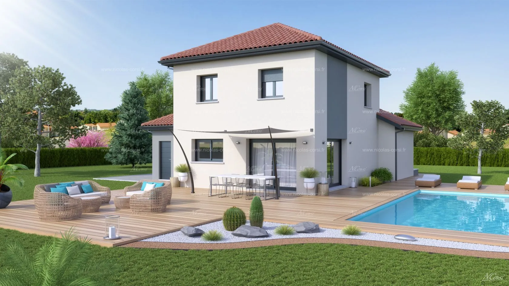 Maison neuve 90 m² à Pont-de-Chéruy (38230)