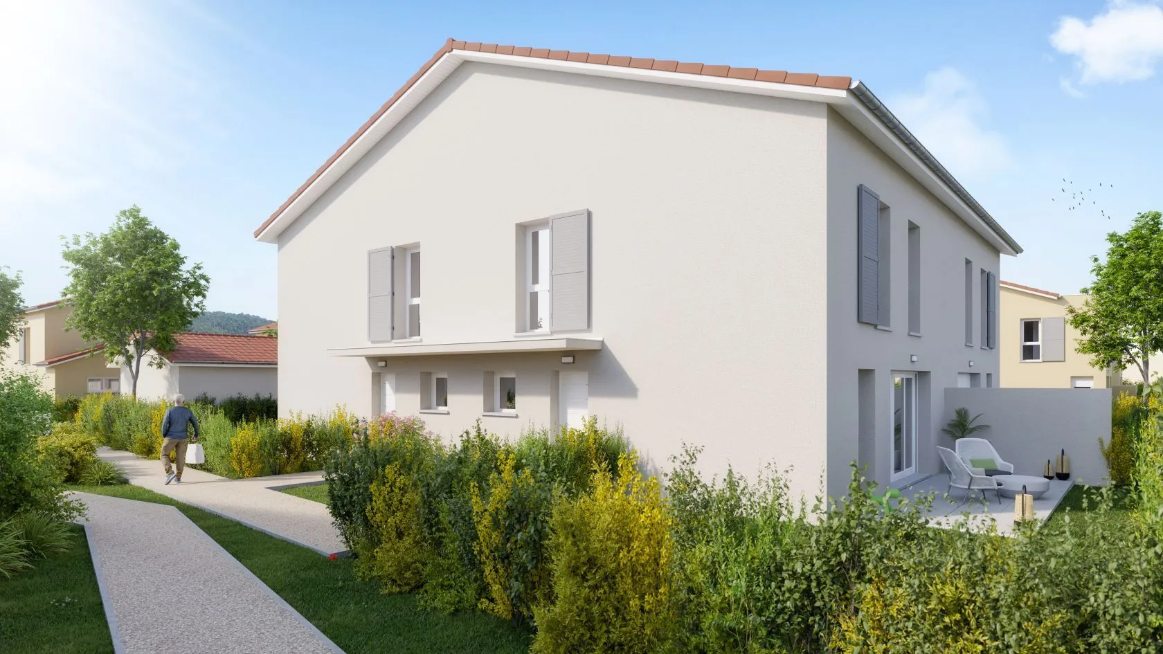 Maison neuve 90 m² à Villemoirieu (38460)