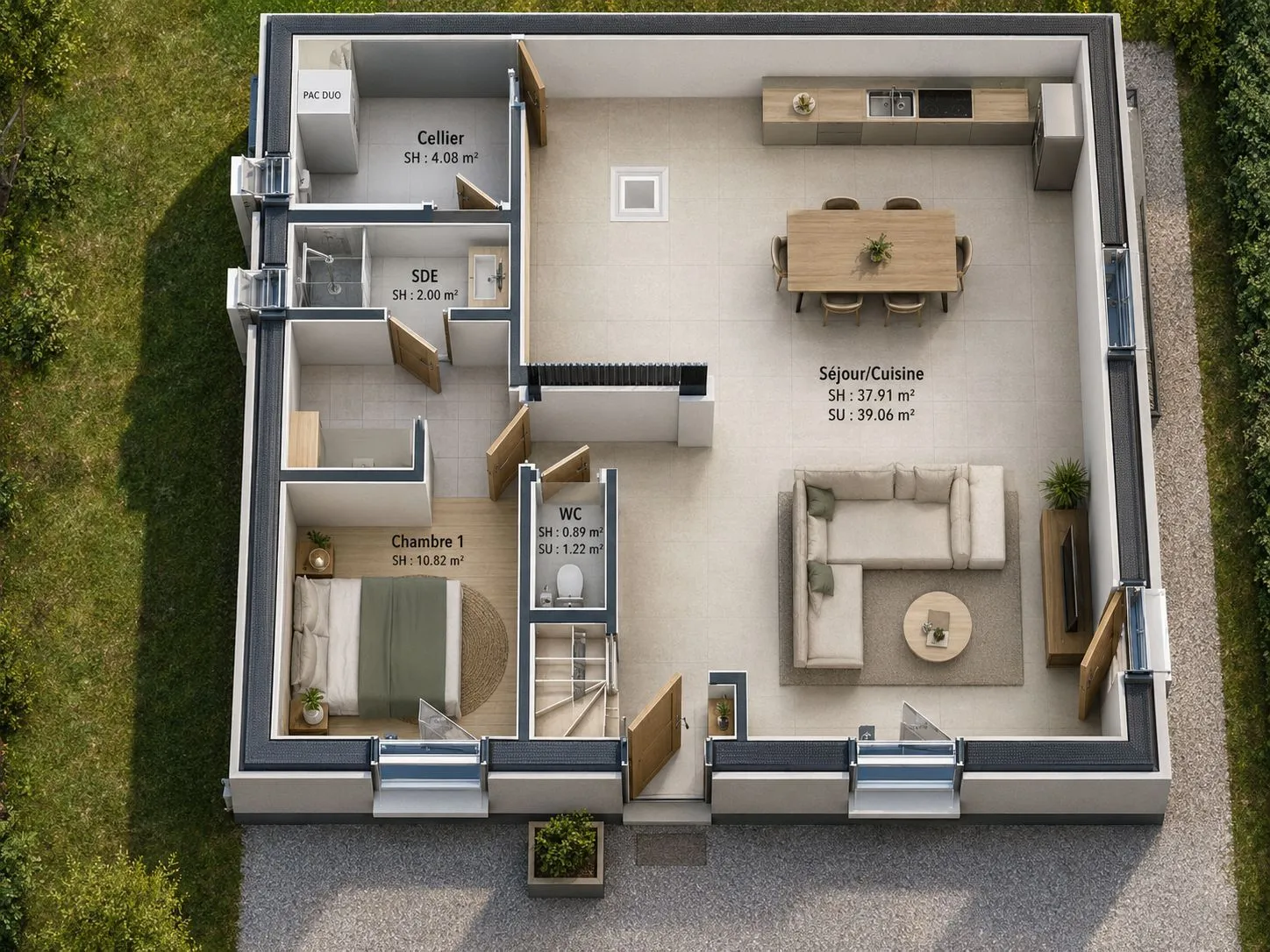 Atria 110-4ch102 — modèle de maison