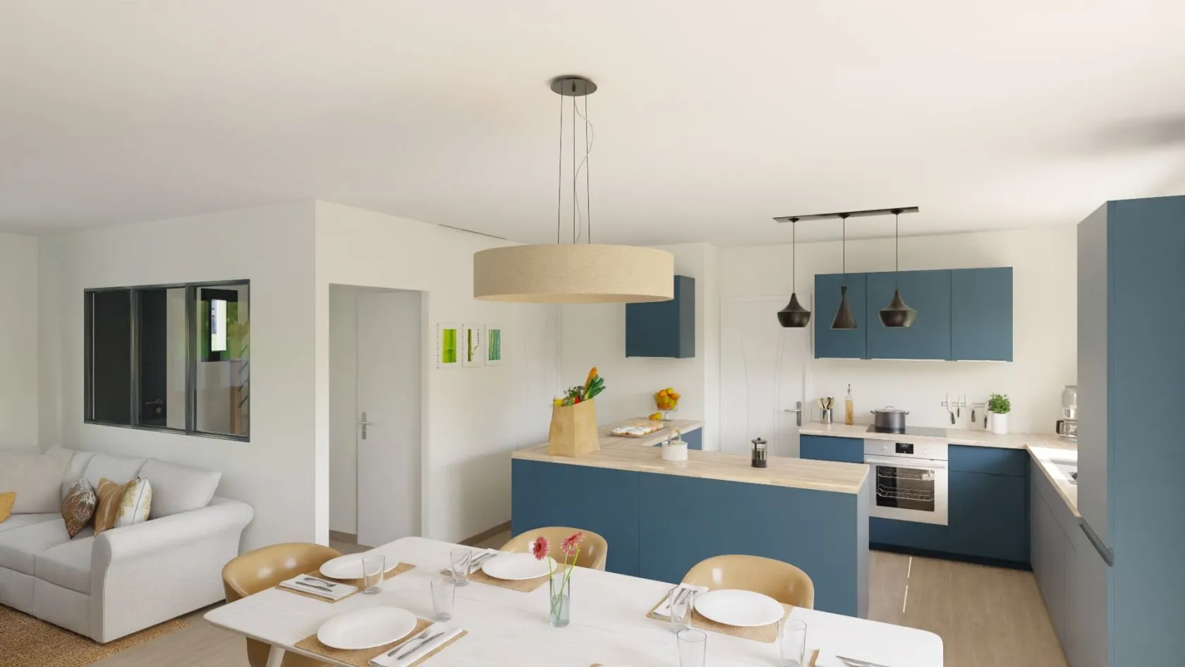 Maison neuve 84 m² à Boismont (80230)