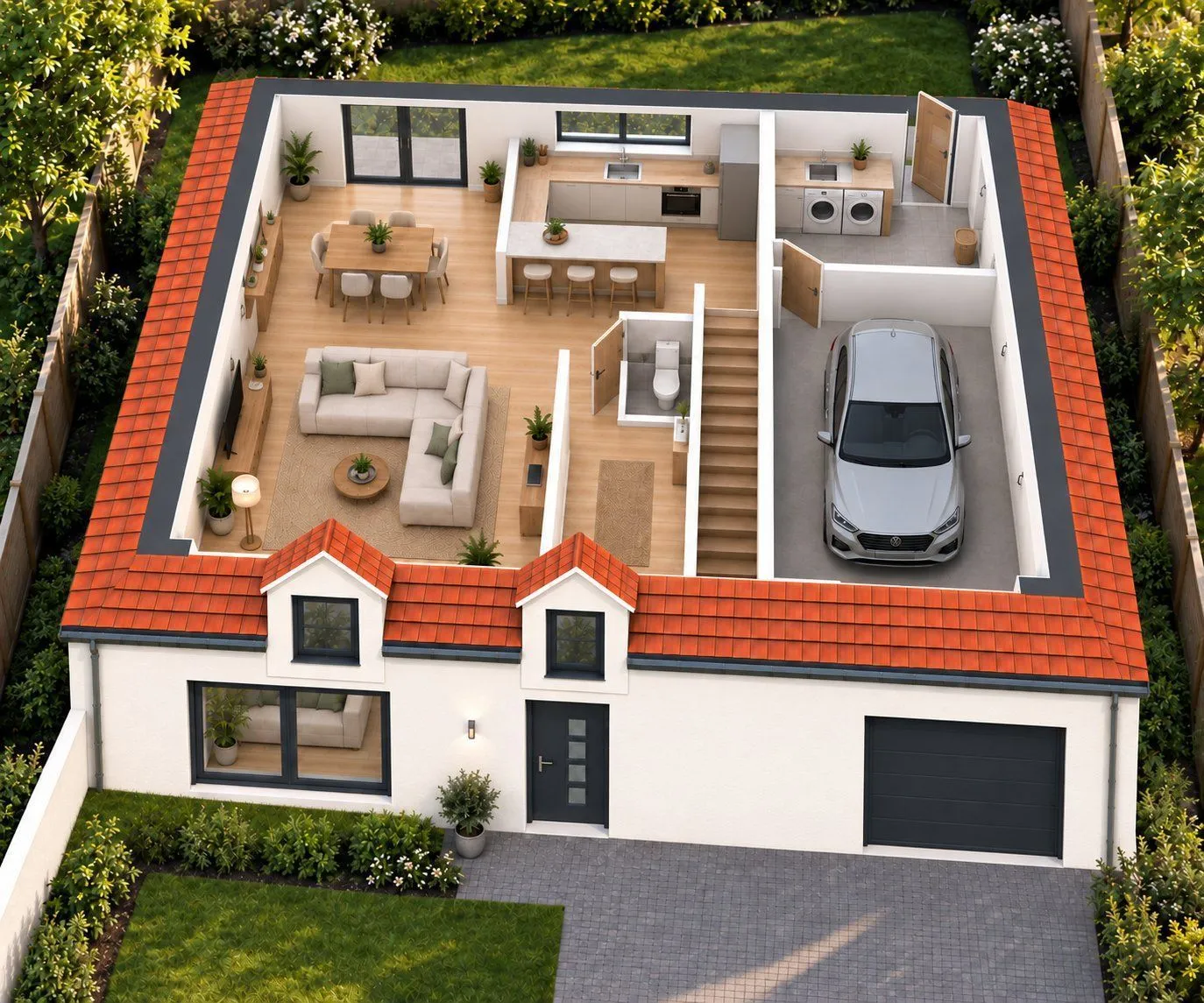 Louareux-Mars R+C Gi 110 T6 - 4cdt — modèle de maison