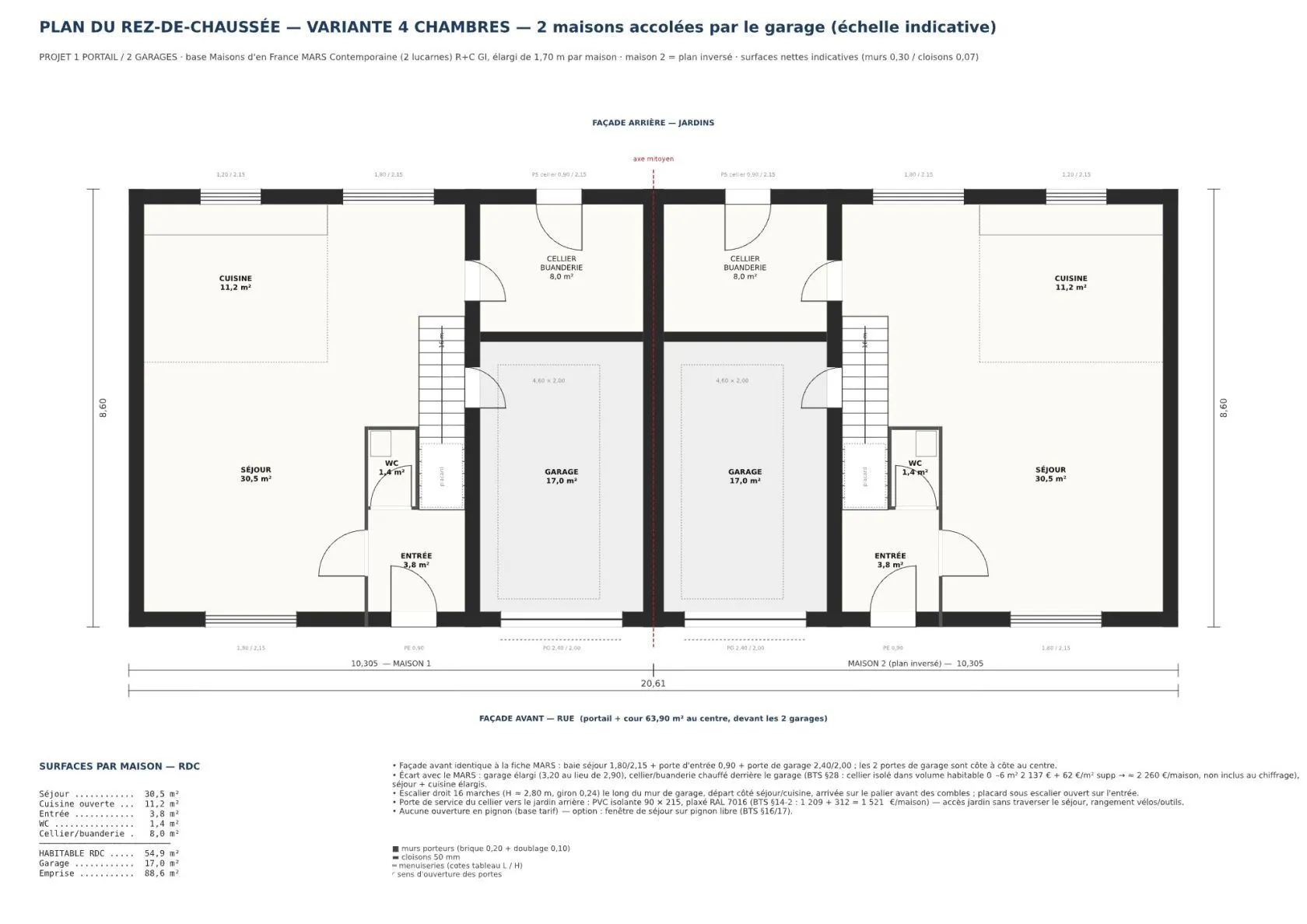Louareux-Mars R+C Gi 110 T6 - 4cdt — modèle de maison