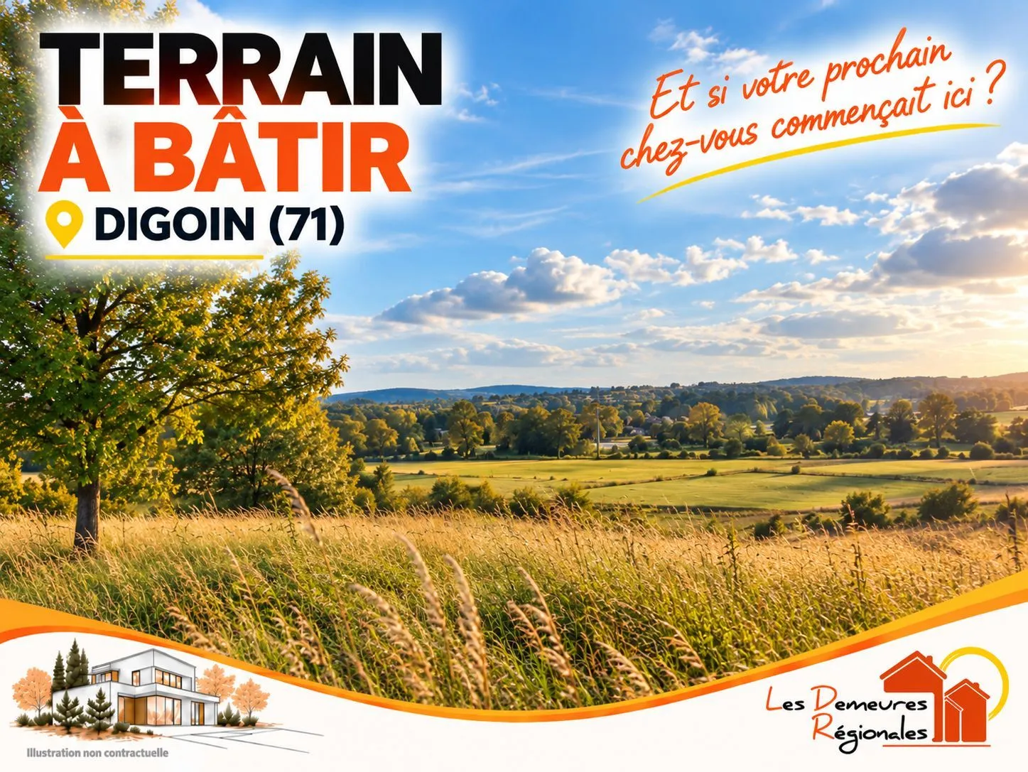 Terrain à bâtir 4560 m² à Digoin (71160)