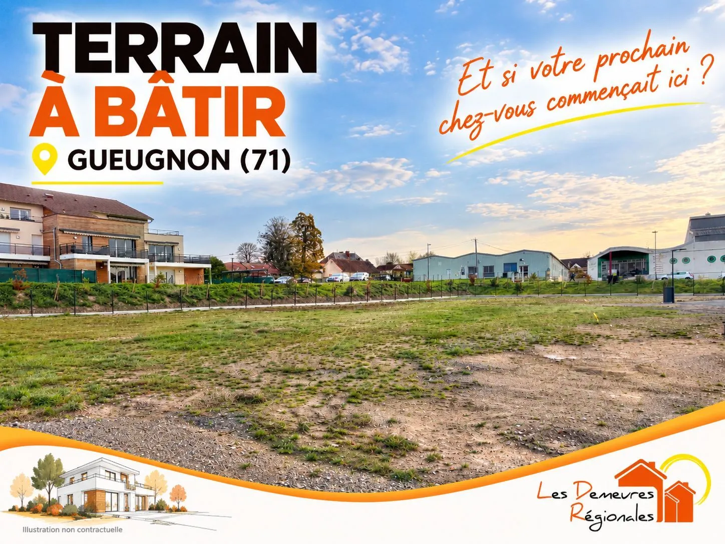Maison neuve 100 m² à Gueugnon (71130)