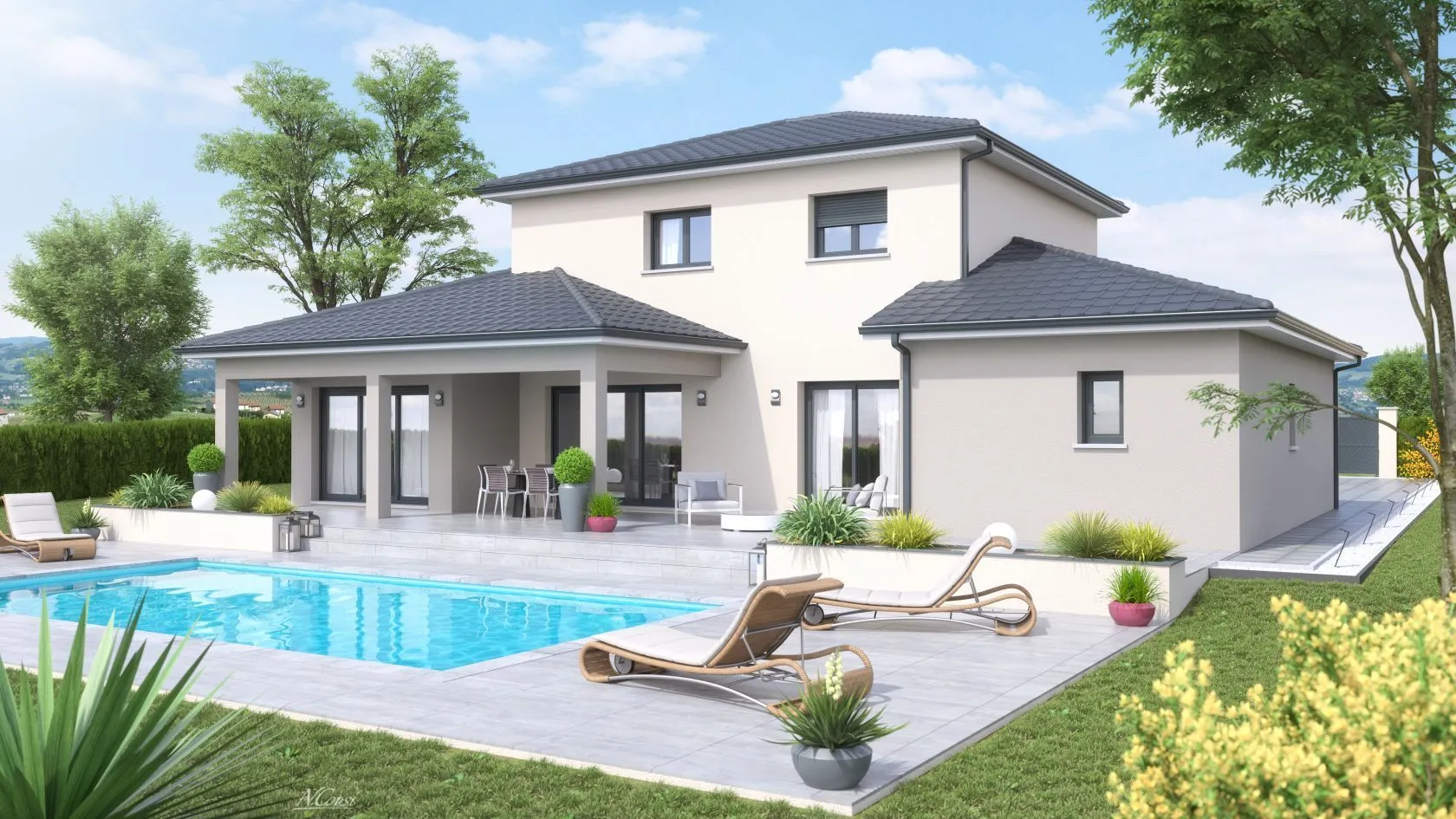 Maison neuve 120 m² à Chavanoz (38230)
