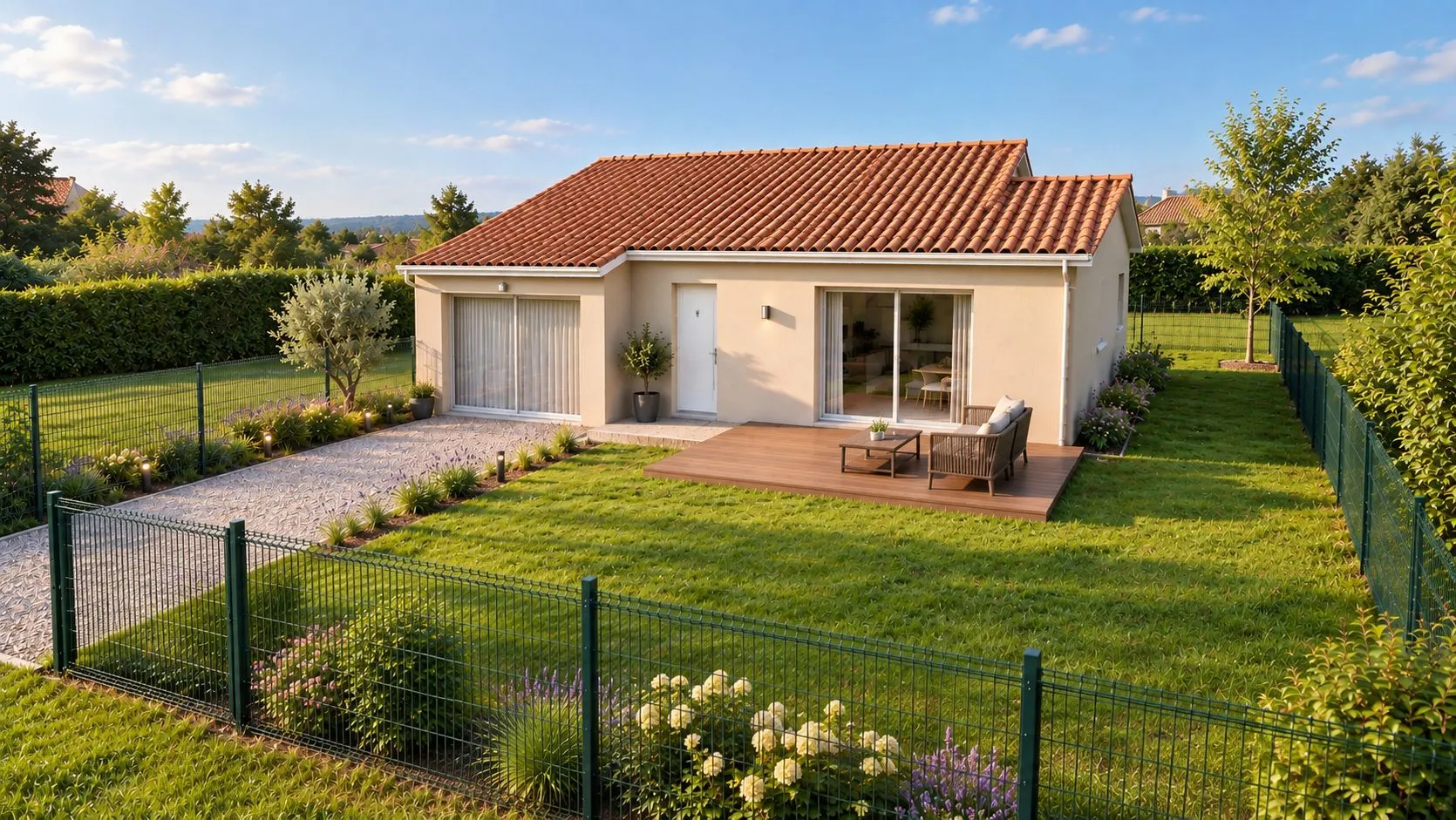Plain pied 70m2 sans garage — modèle de maison