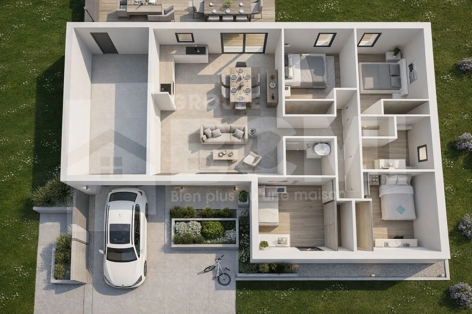 Maison neuve 74 m² à Lhommaizé (86410)