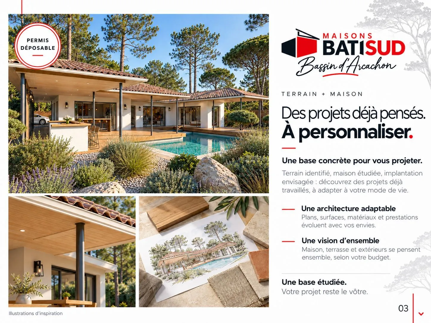 Terrain à bâtir 608 m² au Teich (33470)